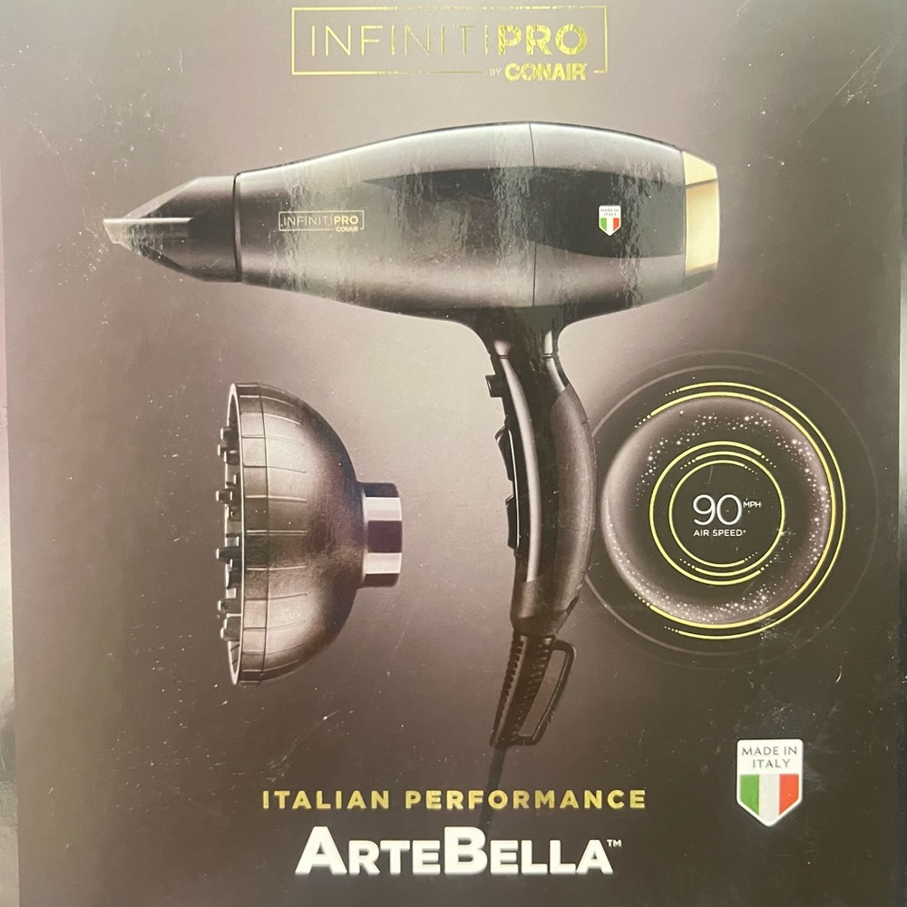 INFINITIPRO BY CONAIR Hair Dryer with Innovative Diffuser,